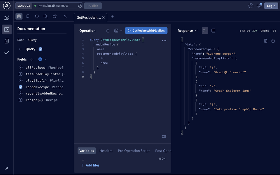 Local router, query response