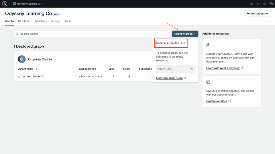 Add new graph - existing graphs