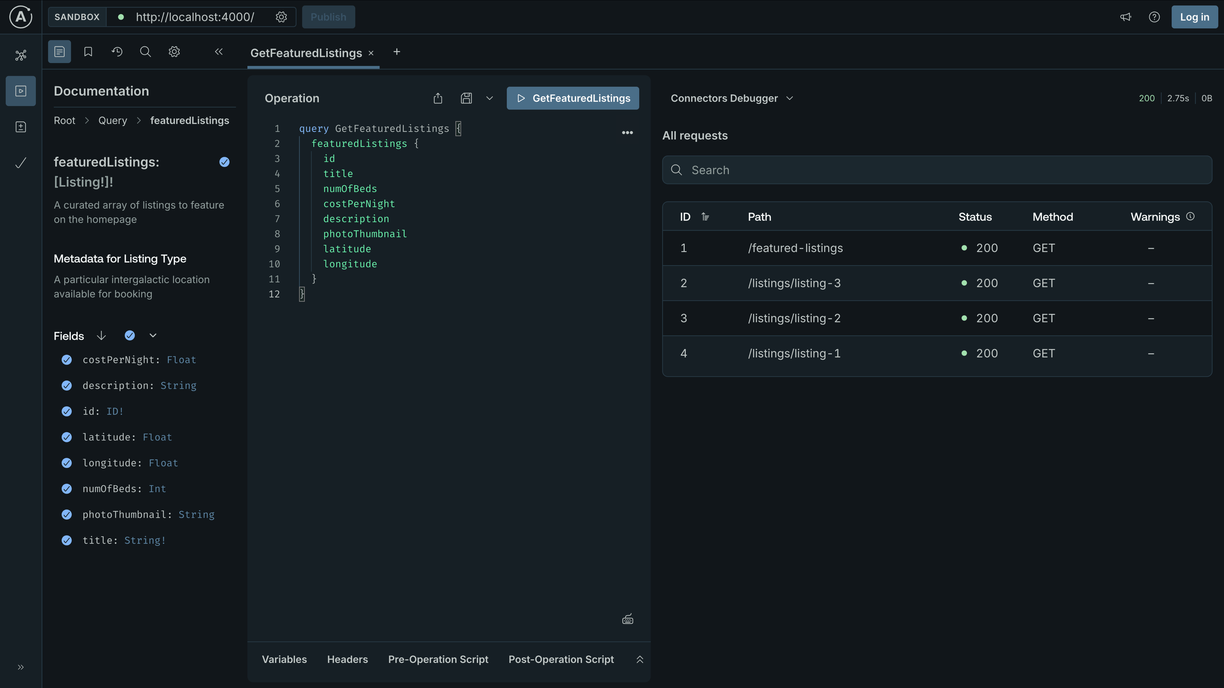 Localhost 4000 N+1 requests in action - GraphQL Tutorials