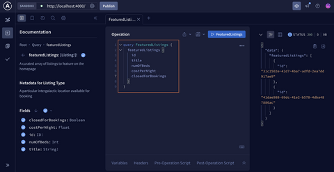 Query data through Apollo Sandbox Explorer - GraphQL Tutorials