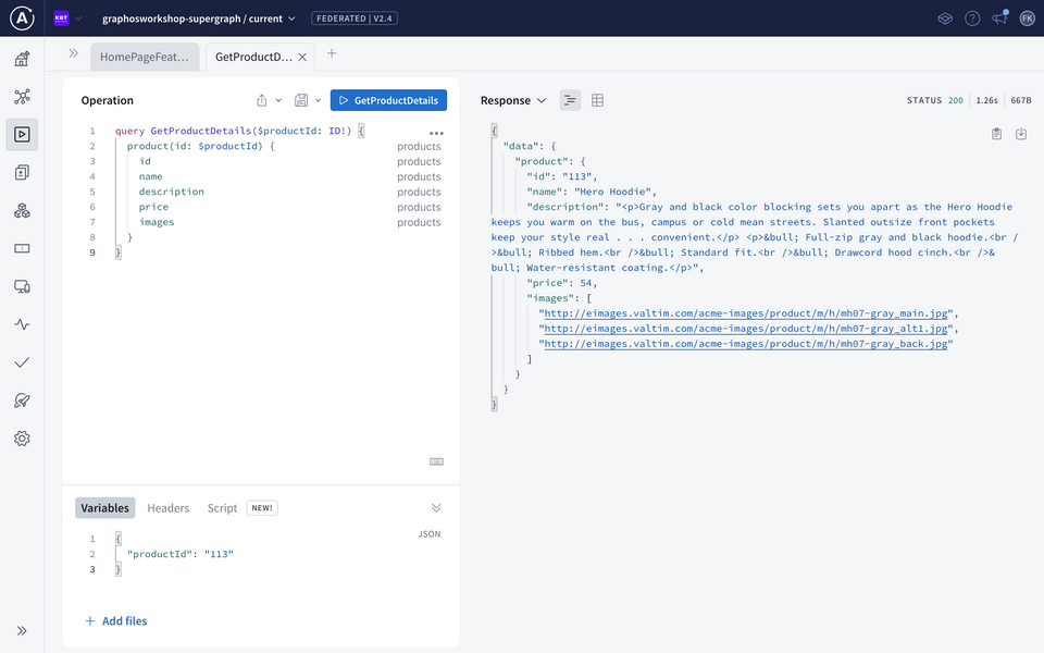 Building the Product Query
