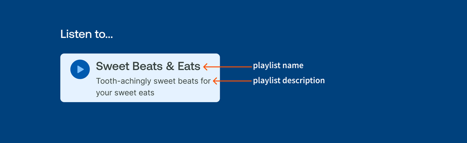 The same mockup but with labels for each piece of data