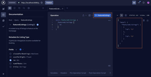 Query data through Apollo Sandbox Explorer - GraphQL Tutorials