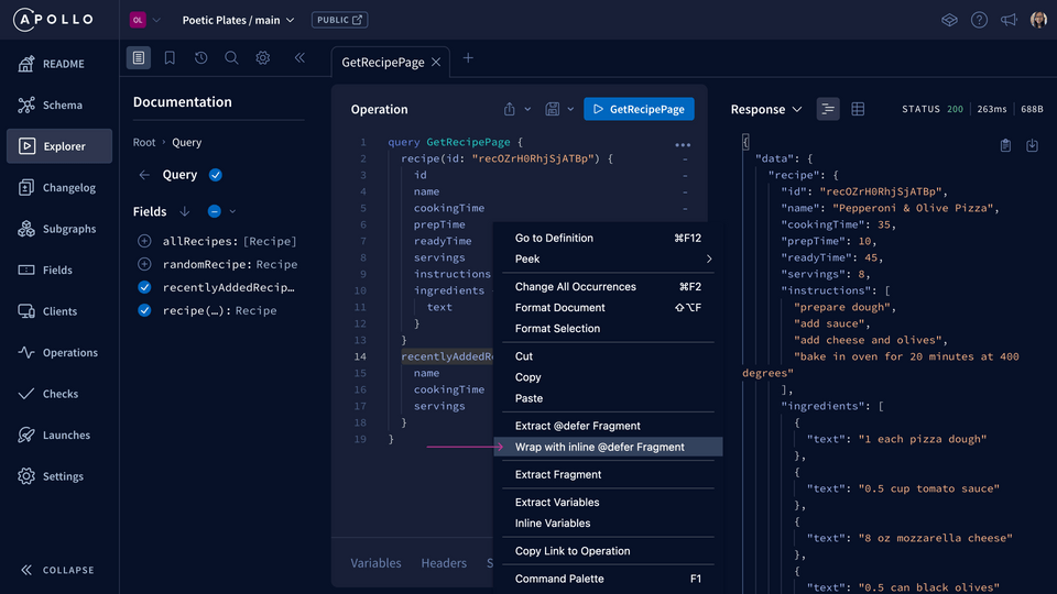 Explorer with defer options