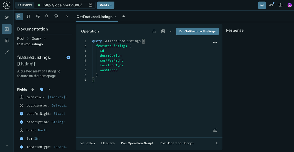 A screenshot of Sandbox, with the completed operation filled out in the Operation panel