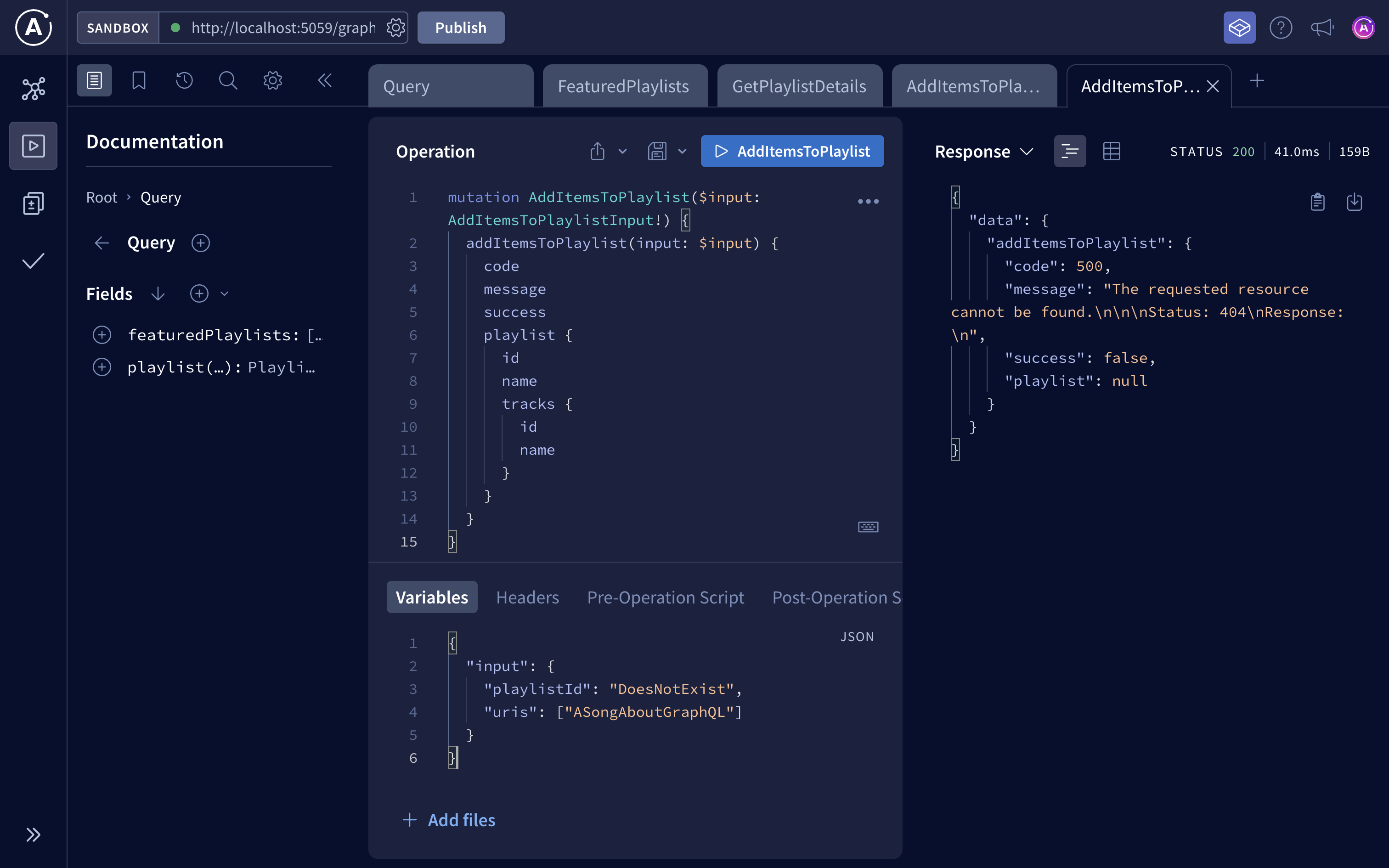 Mutation input - GraphQL Tutorials